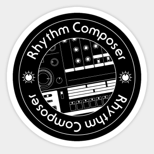 808 Drum Machine Graphic: Rhythm Composer Sticker